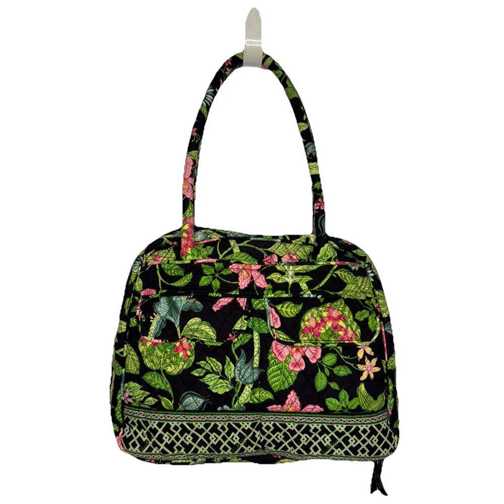 Vera Bradley Botanica Bowler Bag Vintage Retired Purse Tote Cottage Core Gift